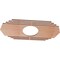 Ekena Millwork Chrysler Wood Fretwork Pierced Ceiling Medallion, Cherry, 28"W x 14"H x 7 3/8"ID x 3/8"T CMWP28X14X0375CSCH - alternate 3